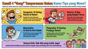 Mengenal 4 Tipe Temperamen Menurut Galen dan Karakteristiknya