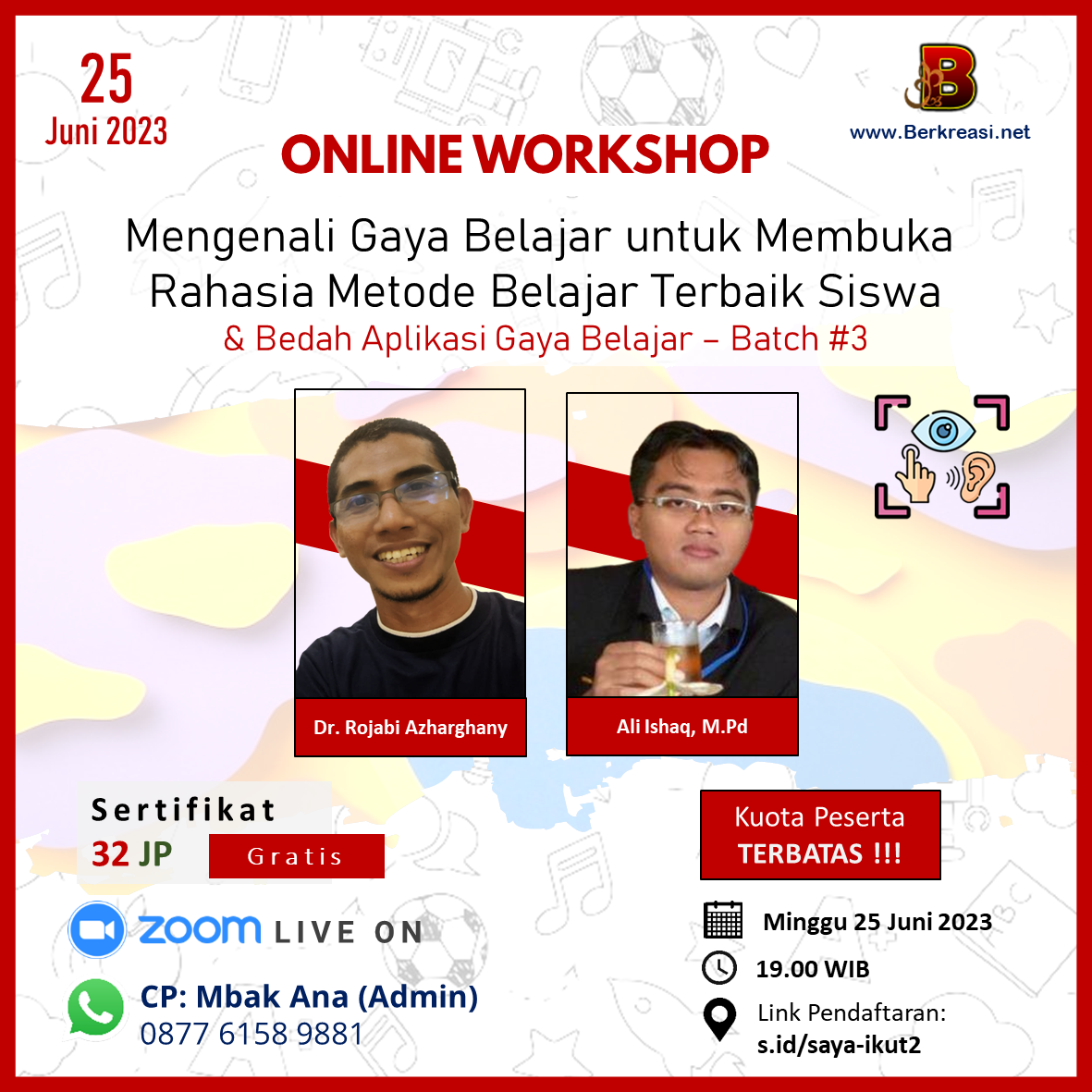 Mengenali Gaya Belajar untuk Membuka Rahasia Metode Belajar Terbaik Siswa -  Batch 3